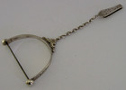 Stunning Sterling Silver Thread String Holder Antique Chatelaine 1876 Sewing
