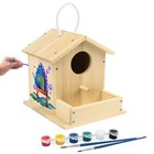Bird House Kit 2 Pack Diy Wooden Birdhouse Kits Bulk Arts Crafts Painting Gifts