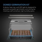 Heavy Duty Humidity Dome W  Heat Mat  Samsung Lm301h Evo Led Lighting  5x8 Tray