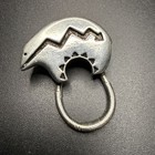 Vtg Southwestern Native American Navajo Bear Pin 1 5   