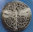 Dragonfly Stepping Stone Mold Concrete Cement Plaster Plastic Mould 10 x1  Thick