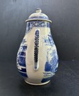 Antique 18th  19th  C Chinese Export Blue And White Canton Tea Pot