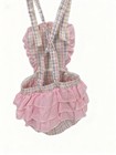 Vintage Stoneswear For Everywhere Toddler Onepiece 2t Swimsuit Plaid Pink Ruffle