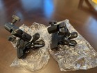 Heavy Duty Metal Clamp Photo Studio  Holder With 5 8  Light Stand Attachment 2pk