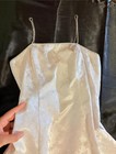 Jump Women   s Ivory Floral Full Slip Chemise M Regular Rhinestone Straps