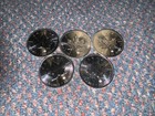 Lot Of 5 One Ounce Silver Maple Leaf Coins 2015 Fresh From Tube