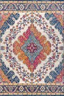  Bohemian Flair Boho Vintage Medallion Area Rug 4  X 6  4 X 6 Blue multi