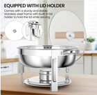 Calentador Buffet 6qt Acero Inoxidable  Set 4 Piezas Para Eventos  Reuniones  Ba