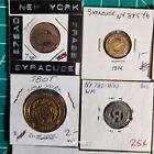 12  Different Vintage New York Transit Tokens  See Photos  Our  B716