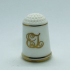 1978 First Lady Fine Bone China Franklin Porcelain Thimble - Bess Truman