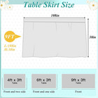 9ft Black And White Table Skirt Polka Dots Teacher Desk Skirt Classroom Desk Ski