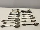 Lot Of 18 Vintage Collector Spoons Miniatures Spoons Souvenirs