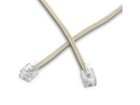 Rj-11 Ethernet Telephone Cord Phone Cable Extension Line Wire Ivory Beige 25 Ft