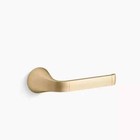 Kohler Cursiva Wall-mount Toilet Paper Holder In Vibrant Brushed Modern Brass