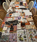 Halloween Lot  5  Lbs   Scrapbook Supplies  Junk Journal Kit  Paper  Stickers