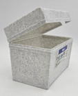 Rogers 5x8 Card File Box Light Granite Usa Made Vintage Office Organizer