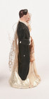 Vintage 1940 s Chalkware 4 1 2    Wedding Cake Topper Bride   Groom
