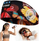  Sleep Headphones Headband Bluetooth 5 4  Sports Headband Artistic Butterfly