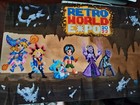 Retro World Expo 2022 Playmat Yugioh Pokemon Dark Magician Girl Mewtwo Meta Mats