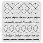  Diy Stencils Wall Painting Stencil 11 8x11 8inch 6 Style Iron Barbed Wire