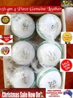 156 Gm Premium Quality Pure Leather 4-piece White Bat Friendly 6 X Cricket Ball