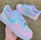 Air Force 1 Custom Low Shoes  Easter Themed Spring Pastel Painted Sneakers Mens