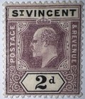 Travelstamps  St Vincent Scott  73 sg 78 Mint Og Hinged 2d Denomination