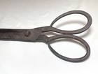 Large Early 19th Century Antique Hand Wrought Iron Blacksmith Shears Scissors