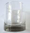 Canadian Mist Whiskey Etched Moose Wildlife Rocks Glass Collectible Drink Glass