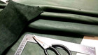 Dark Green Oil Tanned 3-4 Oz Leather Hide Full Grain Scrap  Panel  Diy  Craft