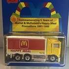 Hot Wheels Mcdonald   s Happy Meal Diecast Truck 1995 5-year Promo 1991-1995
