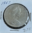 1867-1967 Canada Silver Dollar Flying Goose Au-bu Uncirculated Raw Coin In Flip