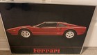Vintage Ferrari 308 Gts Poster Framed 1980s Classic Car Photo 17x21