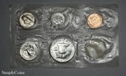 1957 Proof Set Us Mint Silver Coin Lot Original Envelope Coa