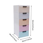 5-tier Plastic 5 Drawers Dresser Storage Cabinet Bedroom Chest Closet Organizer
