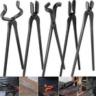 Blacksmith Tongs Tools Set For Anvil  Knife Making Set Vise Anvil Forge Tool 