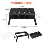 Portable Bbq Grill Foldable Charcoal Grill Outdoor Camping