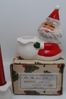 Vtg Pr Brinn   s Ceramic Santa Claus Taper Bag Candle Holder Japan 4  2tx-1233 Box