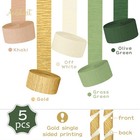 Aobkiat Wedding Party Decorations  5 Rolls Olive Green Khaki 