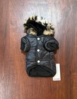 Pet Dog Waterproof Warm Coat Puppy Cat Thick Faux Hoodie Jacket Winter Coat Blk