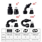 4 6 8 10an Black Nylon Ptfe Fuel Line 10 20ft 10 Fittings Hose Kit E85 Us