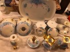Vintage Haviland Nv Hand Painted Dresser Set Of 15 Vanity Tray Porcelain Limoges