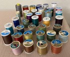 Lot Of 34 Spools J p Coats Vintage Thread Plus 2 Gutterman full And Partial used