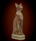 Authentic Ancient Egyptian Antique Rare Goddess Bastet Figurine Egyptian Bc