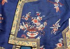 1900 s Chinese Blue Silk Embroidery Lady s Robe Jacket Flower