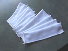 10 White Cotton Folding Knife Sleeves-storage-6 Sm  4 Lg -soft Storage Pouches