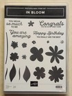 Stampin Up Stamp die Set Bundle   In Bloom   Used- Tons Of Stitched Floral Dies 