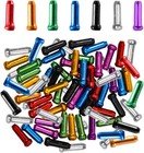 50pcs Bike Brake   Shift Cable End Caps Aluminum Crimp Tips Bicycle Cable Ends 