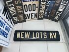 Ny Nyc Subway Roll Sign New Lots Avenue Brooklyn East New York Brownsville Urban