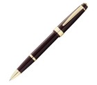 Cross Bailey Light Dark Red Resin With Gold Trim Rollerball Pen At0745-11 New